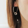 Personalised Hoop Scroll Earrings, thumbnail 1 of 5