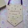Personalised Wedding Wooden Flag, thumbnail 3 of 4