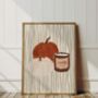 Candles And Pumpkins Autumn Print, thumbnail 2 of 3