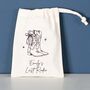 Personalised Cowboy Boot With Bow Hen Night Bags, thumbnail 1 of 2