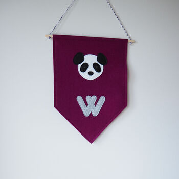 Personalised Panda Pennant Flag, 4 of 6