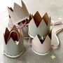 Reusable Recycled Leather Party Celebration Crowns, thumbnail 1 of 2