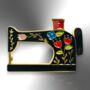 Sewing Machine With Flower Design Enamel Pin Brooch, Birthday Gift For Sewers, Crafters, Dressmakers, Seamstresses, thumbnail 3 of 8