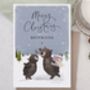 Cute Brown Bear Christmas Card For Boyfriend, thumbnail 3 of 4