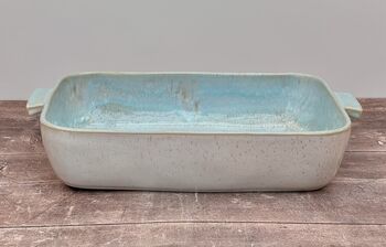 Sea Blue Rectangular Baking Dish, 40cm, 4 of 4