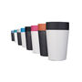 Circular Leakproof And Lockable Reusable Cup 8oz Grey, thumbnail 7 of 9