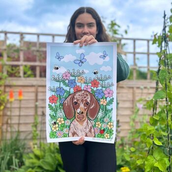 Wildflower Life Is Better With Your Dog Print, 2 of 12