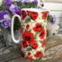 Large China Jug In Vibrant Poppy Design, thumbnail 6 of 8