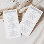 Personalised Wedding Menu With Wildflowers, thumbnail 3 of 7