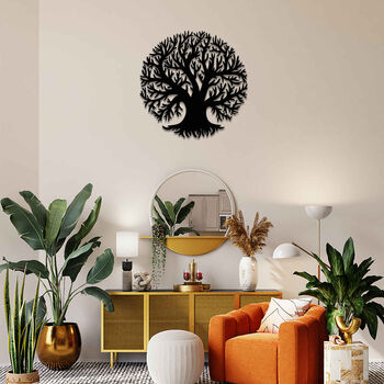 Modern Tree Of Life Wooden Wall Art Home Decor, 4 of 9