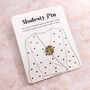 Modesty Pin Rose Flower Patterned Pin, Brooch, Pin Badge, thumbnail 1 of 7