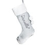 Personalised Name Star Silver Grey Christmas Stocking, thumbnail 4 of 4