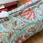 Block Print Washbag, Make Up Pouch, Travel Kit, thumbnail 9 of 12