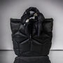 Black Silk Satin Evening Bag Made In Italy, thumbnail 2 of 3