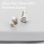 Tiny Opal Pear Stud Earrings In Sterling Silver, thumbnail 6 of 11