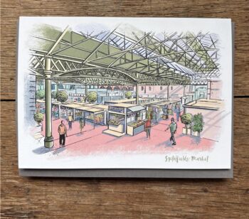 Spitalfields Market London Blank Card, 4 of 5
