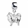 Pomeranian Dog Sterling Silver Jewellery Charm, thumbnail 3 of 9