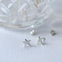 Zany Star Sterling Silver Little Studs, thumbnail 2 of 11