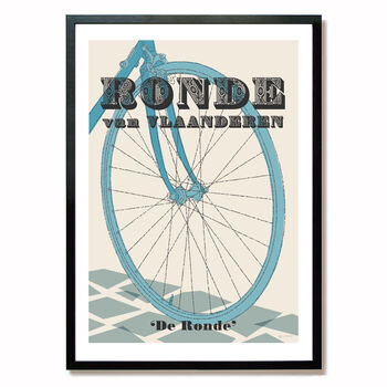 Cycling Monuments Posters, Set Of Five Prints, 3 of 6