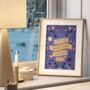 Book Print 'Time Flies…' Quote Print, thumbnail 2 of 6