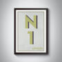 N1 Islington, Kings Cross London Postcode Print, thumbnail 9 of 9