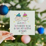 Son And Daughter In Law 1st Christmas As Parents Card, thumbnail 1 of 4