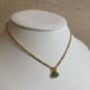 18 K Gold Plated Mint Green Pendant Necklace, thumbnail 4 of 5