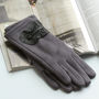 Leather Ruffle Detail Gloves, thumbnail 6 of 9