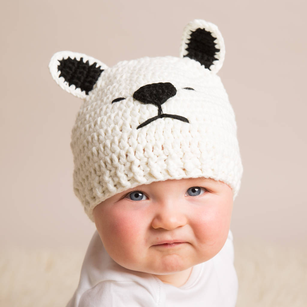 Polar Bear Baby Hats, 1 of 3