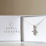 Sterling Silver Moissanite Cross Necklace, thumbnail 4 of 6