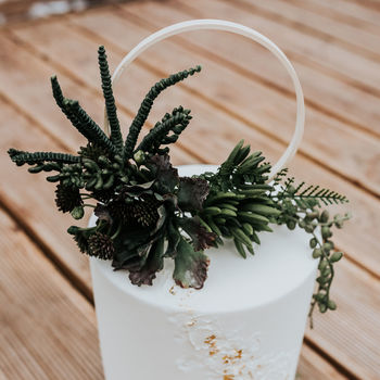 Trailing Succulent Wedding Cake Topper, 3 of 3