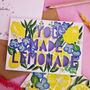 'You Made Lemonade' Paper Cut Congratulations Card, thumbnail 2 of 5