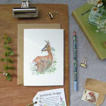 Roe Deer Greetings Card, 7 of 9