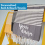 Personalised Handwoven Cotton Bath And Gym Towel, thumbnail 2 of 12