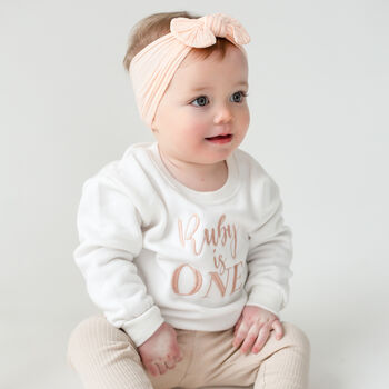 Personalised 'One' First Birthday Sweatshirt Jumper, 3 of 11