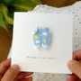 Personalised New Baby Origami Baby Grow Card, thumbnail 1 of 4
