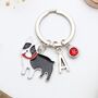 Personalised French Bulldog Keyring, Frenchie, thumbnail 1 of 8