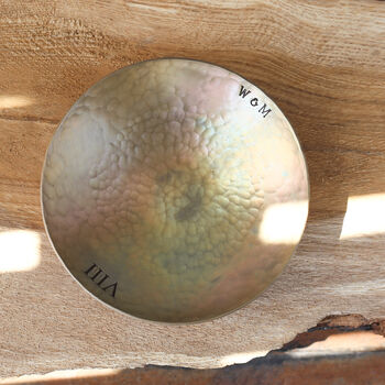 Personalised 19th Anniversary Gift, Bronze Bowl Medium, 2 of 11