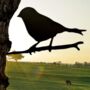 Garden Ornament Bird Silhouette Wall Mounted Deterrent, thumbnail 2 of 4