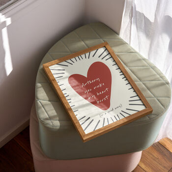 Personalised Name Print | You Make My Heart Burst, 2 of 5