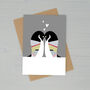 Penguins In Love Greetings Card, thumbnail 3 of 4