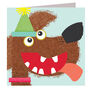 Laser Cut Scruffy Dog Birthday Card, thumbnail 2 of 4