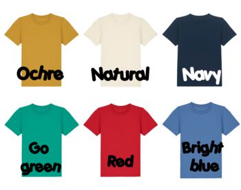 Tiger Stripes Applique Embroidered Kids Initial/ Number T Shirt, 2 of 3