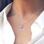 Kathia Sterling Silver Opal Necklace, thumbnail 1 of 8