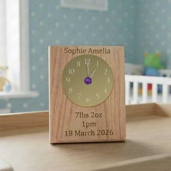 Personalised Birth Commemorative Plaque, Ornament, 7 of 10