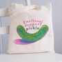 Emotional Support Pickle Tote Bag, thumbnail 2 of 3