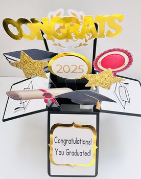 2025 Graduation Congratulations 3D Card, 2 of 7