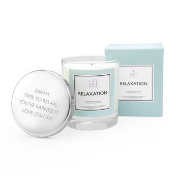 Personalised Relaxation Scented Candle, 4 of 7