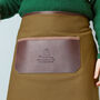 Personalised Canvas And Leather Kitchen Apron, thumbnail 8 of 12