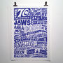 The Seventies 1970’s Decade Typography Print, thumbnail 3 of 10